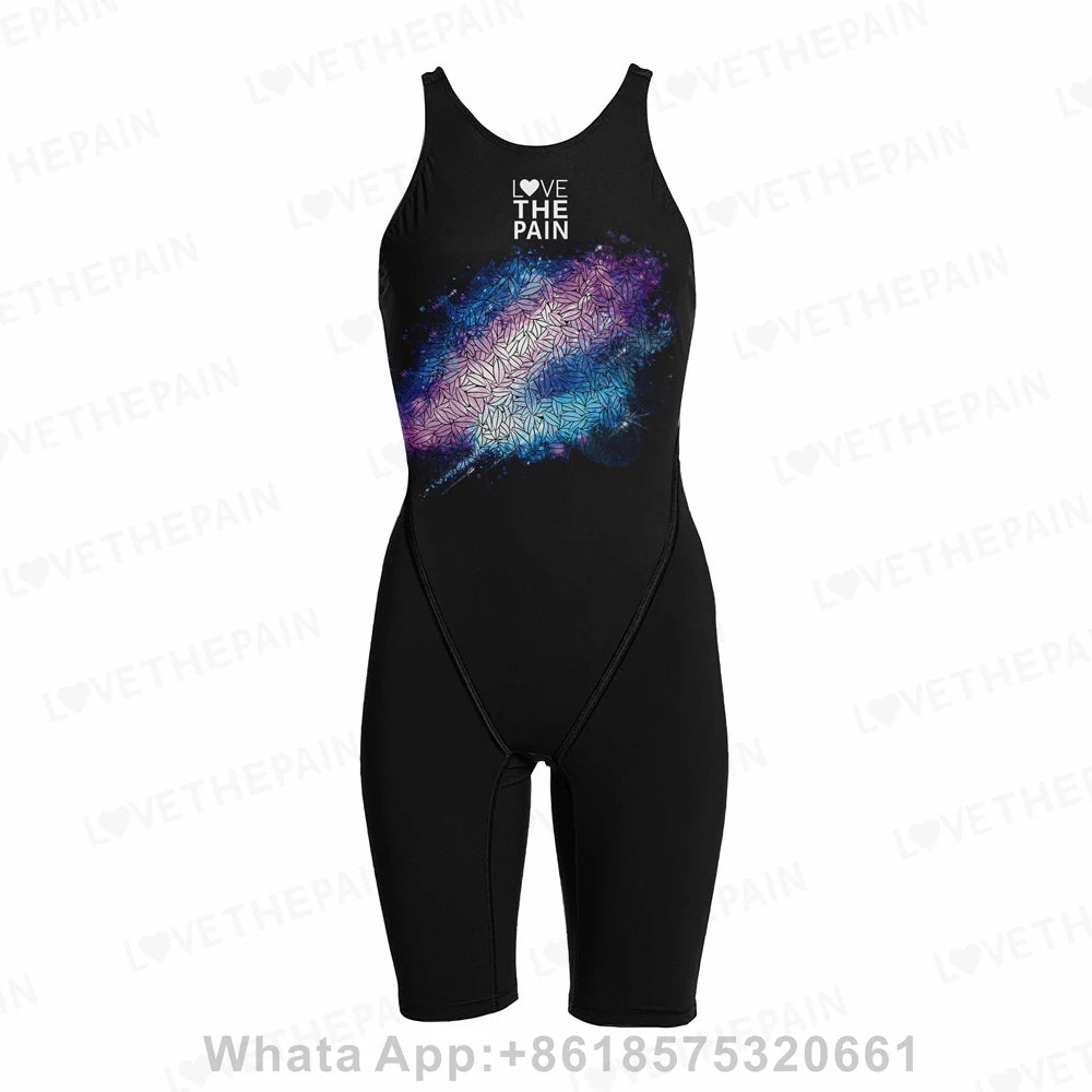 Competition Training Swimwear Tech Suits Neck To Knee Tech Suits Women Open Back Comfort Straps Swimsuit Jumpsuit Swimsuit 2023