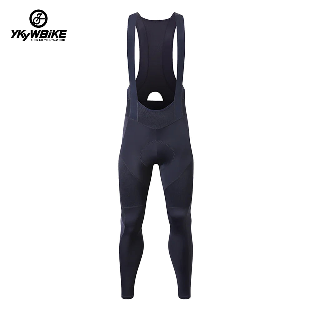 YKYWBIKE Men's Cycling Bib Long Pants Spring Autumn Long Cycling Pants Bib Road Bike Pants Bib Tights Cycling Bib Pants