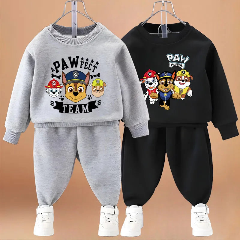 PAW Patrol Boys Fashion Hoodies Sets Fall Children Long Sleeve Pullover and Trousers Two Piece Suit Kids Casual Sweatsuit New