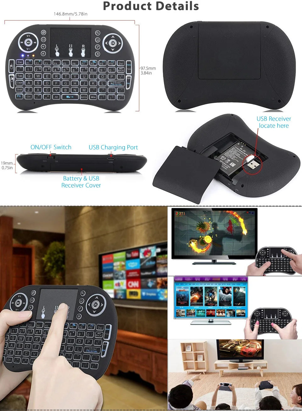 TV Box MX10 F1 Android 13 Mali-G31 4K 2GB RAM 16GB eMMC flash Media Player Support Voice Remote Control