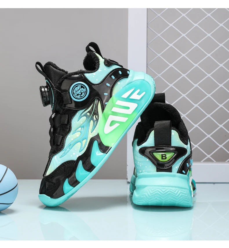 New Kids Sneakers Winter Warm Cotton Shoes for Children Casual Sports Shoes Boys Girls Anti-slippery Waterproof Tennis Trainers