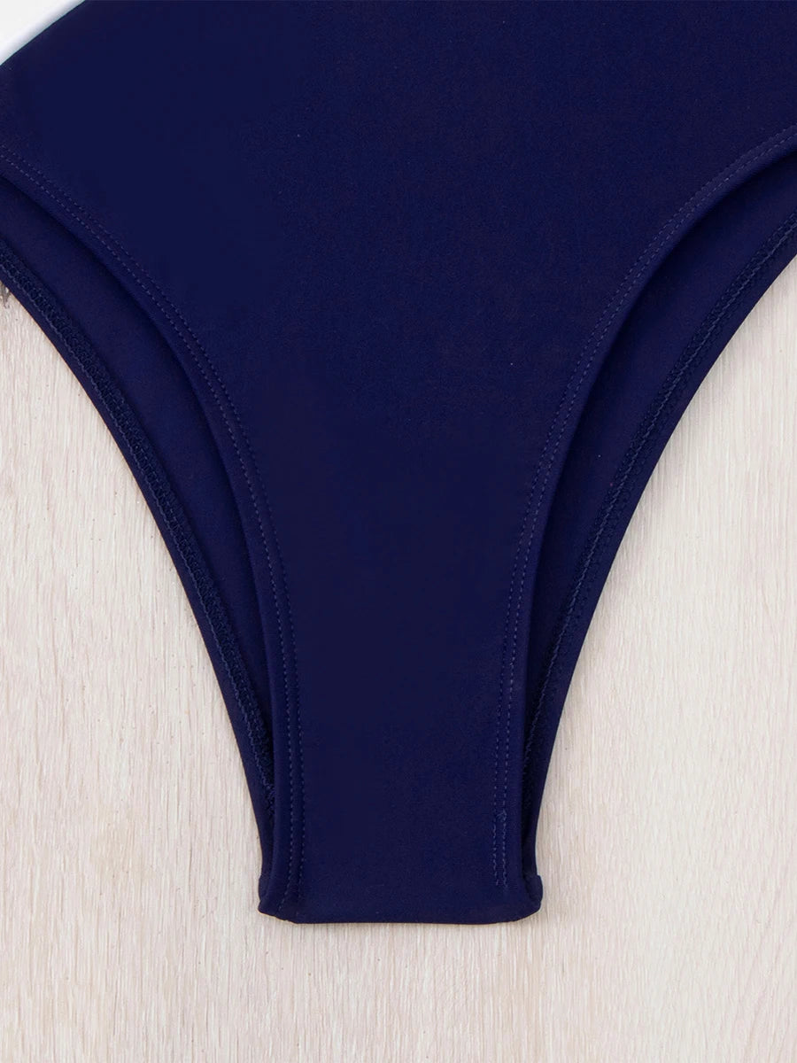 2025 Vintage Ombre One Piece Swimsuit Women Youth Swimwear Female Beachwear Bathers Bathing Swimming Swim Suit