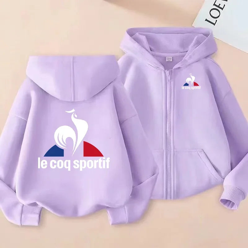 Zipper Hoodie Sweatshirt Children’s Clothing Girls’ and Boys’ Sweatshirt Zipper Hoodie Baby Casual Top