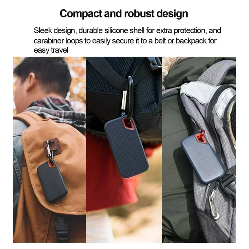 128TB Rugged External Hard Disk USB3.2 High-Speed Solid Hard Drives Portable Data Storage Drive for Laptop/PC Shock-Resistant