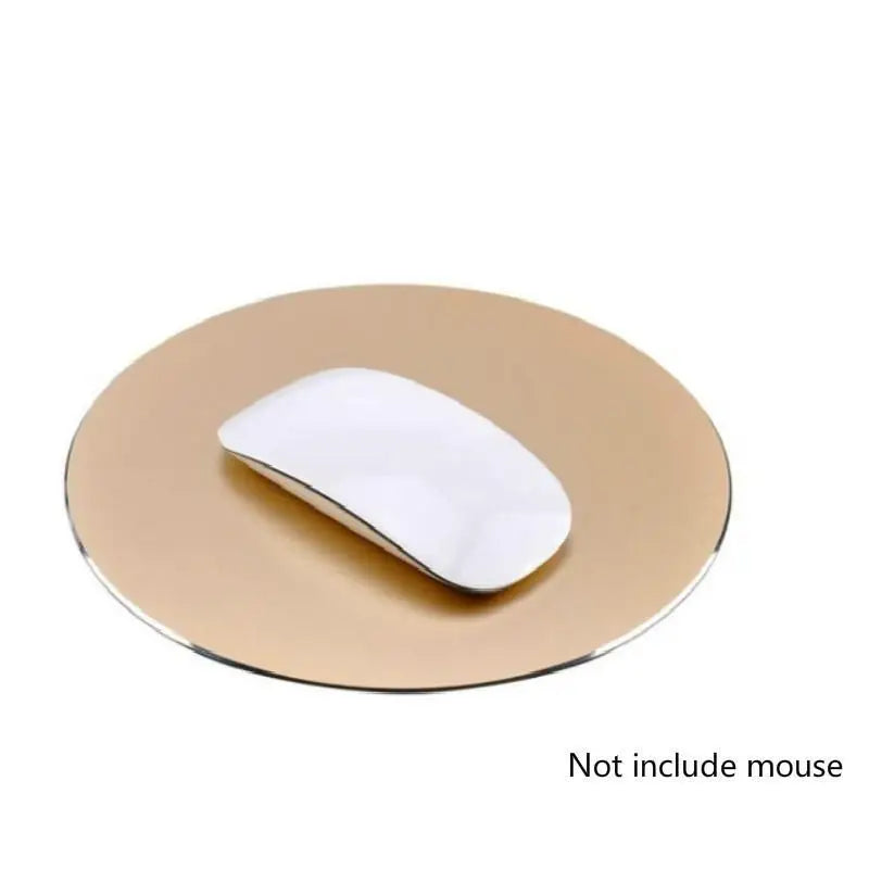 1pcs Round Gaming Mouse Pad Aluminum Alloy Metal Mouse Pad Suitable Home Office Computer Mouse Accessories