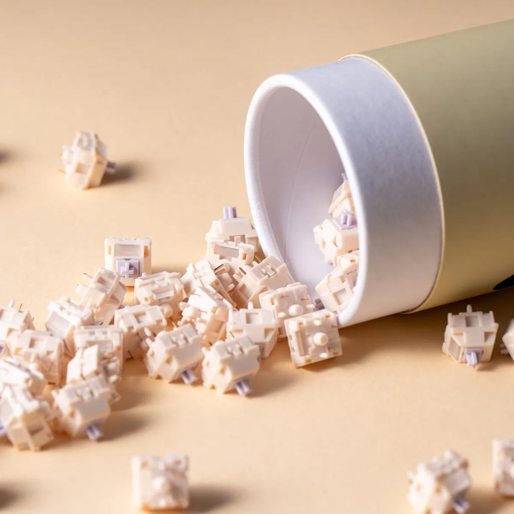 Taro Silent Linear Switches HMX 5-Pin HotSwap POM Stem for MX Mechanical Keyboards, Ultra-Quiet Gaming & Typing