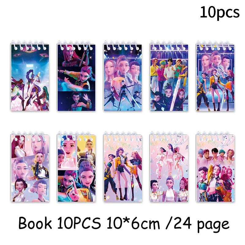 Kpop Demon Coil Notebook, Huntrix Anime Book, Decorative Notebook, Party Gift for Guests, Birthday Party Supplies, Kpop Warrior