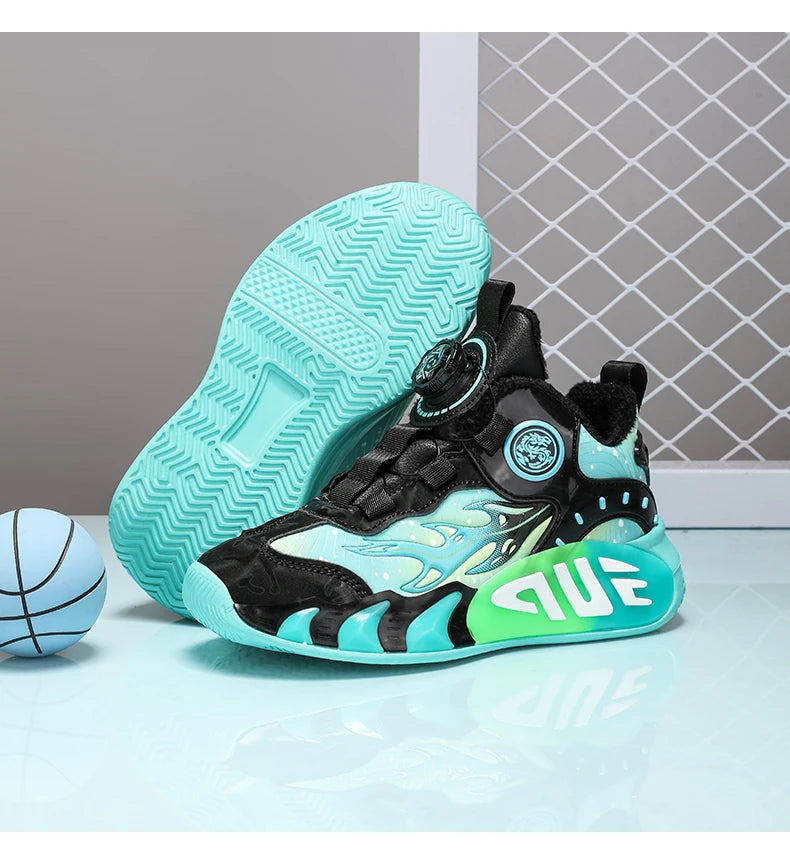 New Kids Sneakers Winter Warm Cotton Shoes for Children Casual Sports Shoes Boys Girls Anti-slippery Waterproof Tennis Trainers