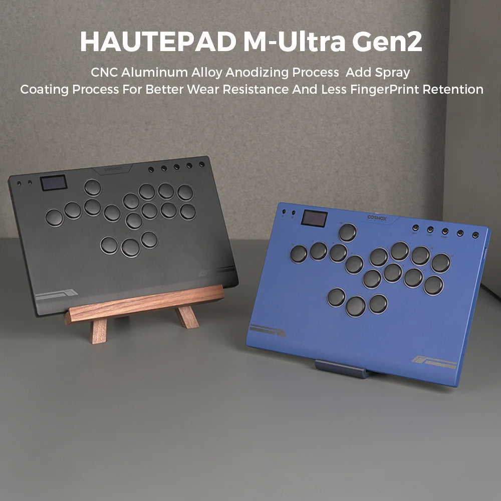 Haute42 M-Ultra Gen 2 Aluminium Alloy Leverless Hitbox Controller  For PC/ Ps4 / ps5/Steam Stickless Arcade Stick Controller