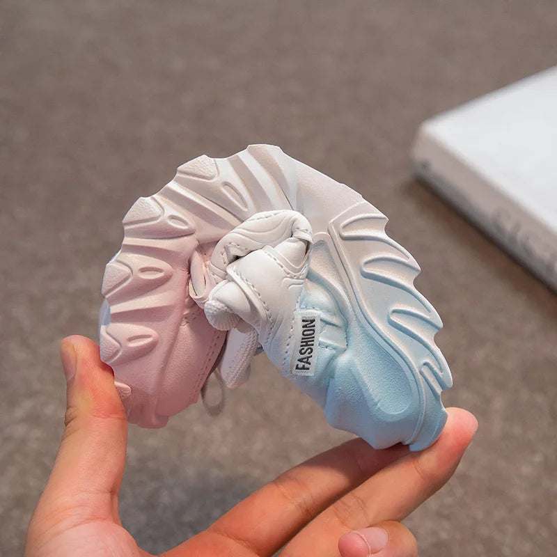 Autumn Leather Fashionable Sports and Leisure Shoes for Students, Anti Slip and Breathable Children's Shoes,Dad Shoes kids shoes