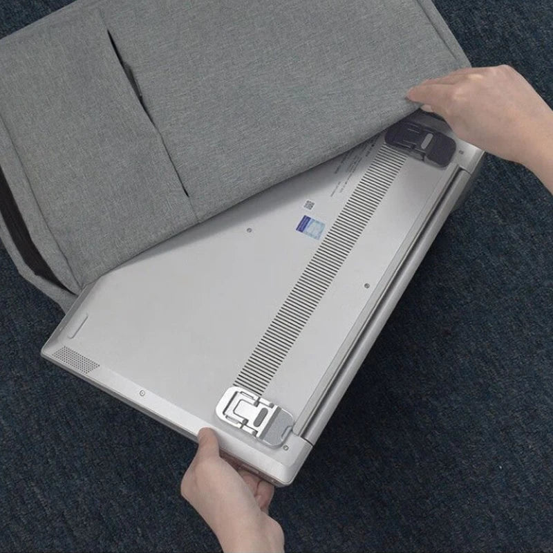 2/4pcs Portable Zinc Alloy Laptop Support Stand With 2 Adjustable Angles Foldable Invisible Laptop Riser For Macbook Notebook