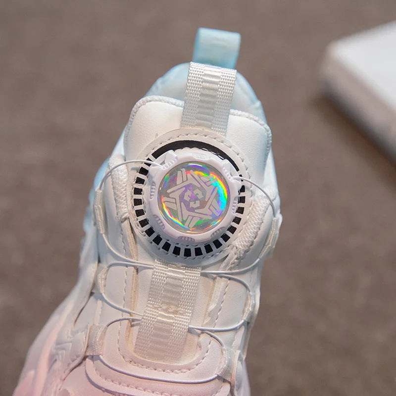 Autumn Leather Fashionable Sports and Leisure Shoes for Students, Anti Slip and Breathable Children's Shoes,Dad Shoes kids shoes