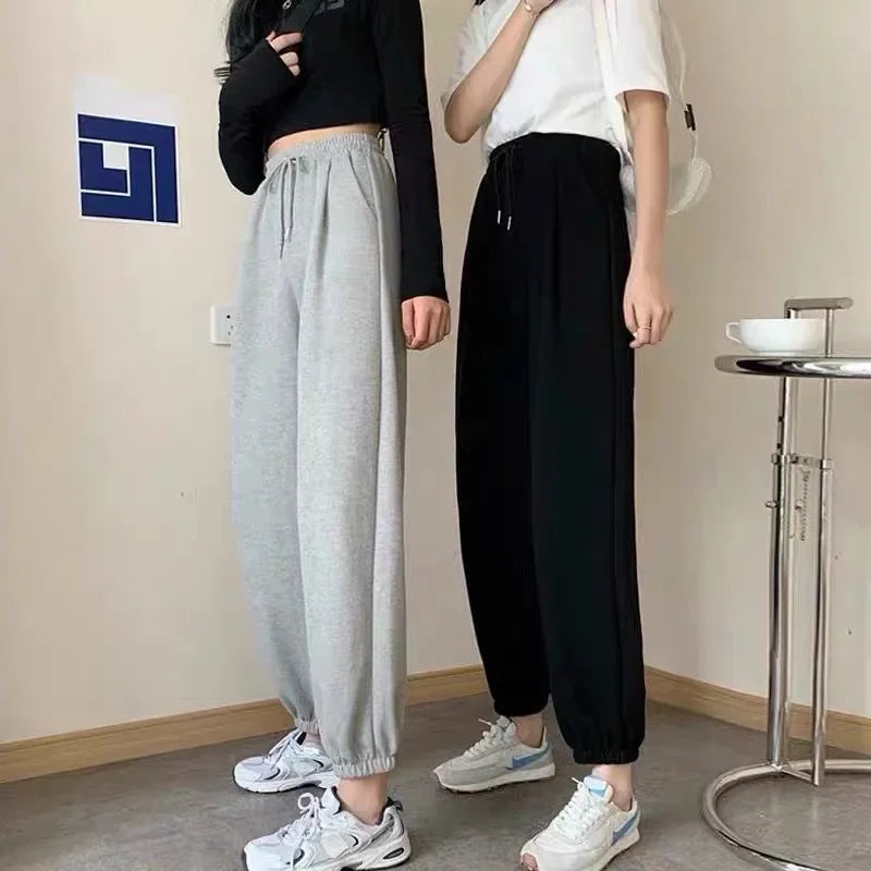 New Joggers Sports Hip Hop Running Pants Drawstring Women Lady Girls Sweatpants Comfortable Oversized Female Streetwear Trousers