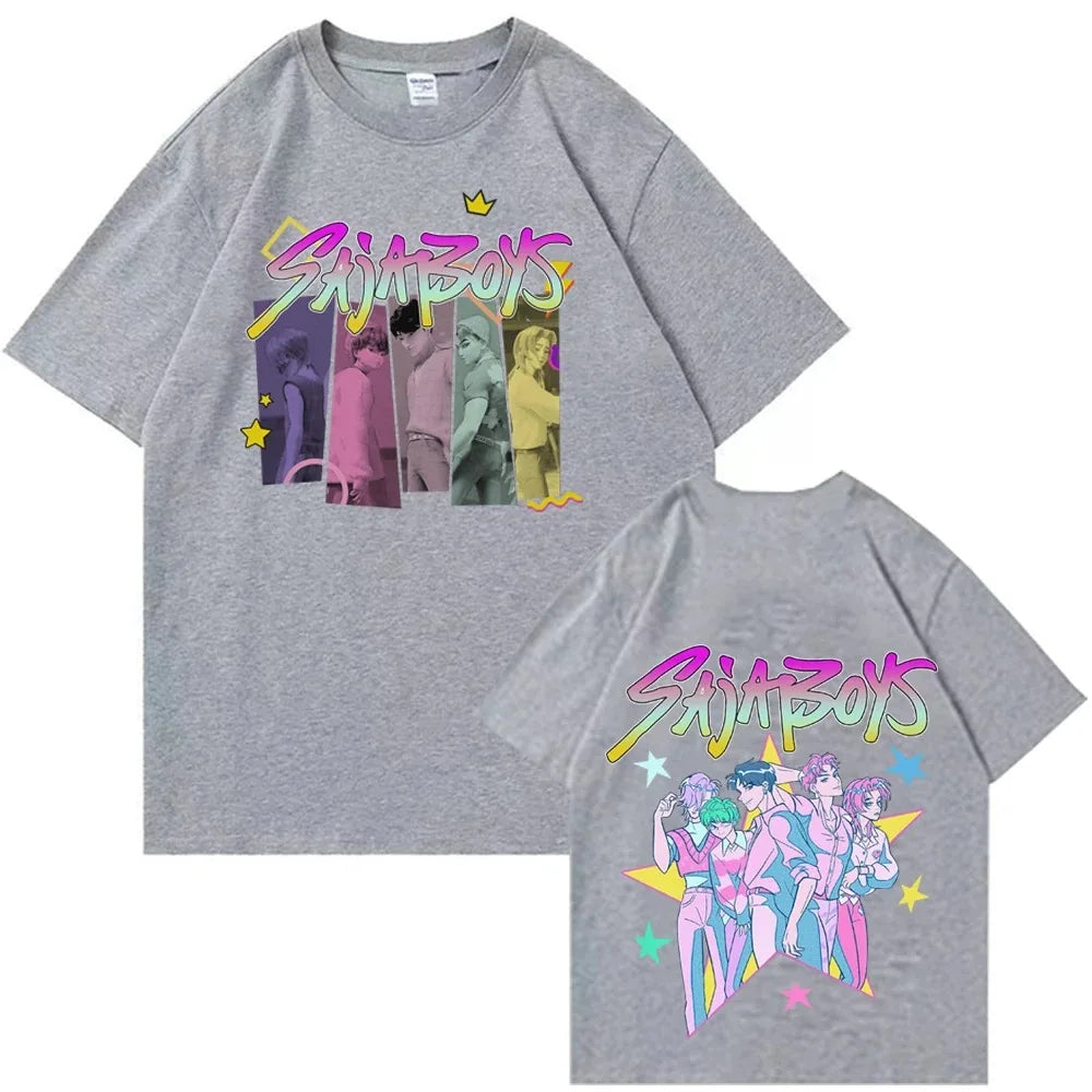 Kpop Demon Hunters Fanmerch Mira Rumi Zoey Huntrix Shirt Summer Graphic Shirts Fan Gift Women Casual Tees Women Clothes