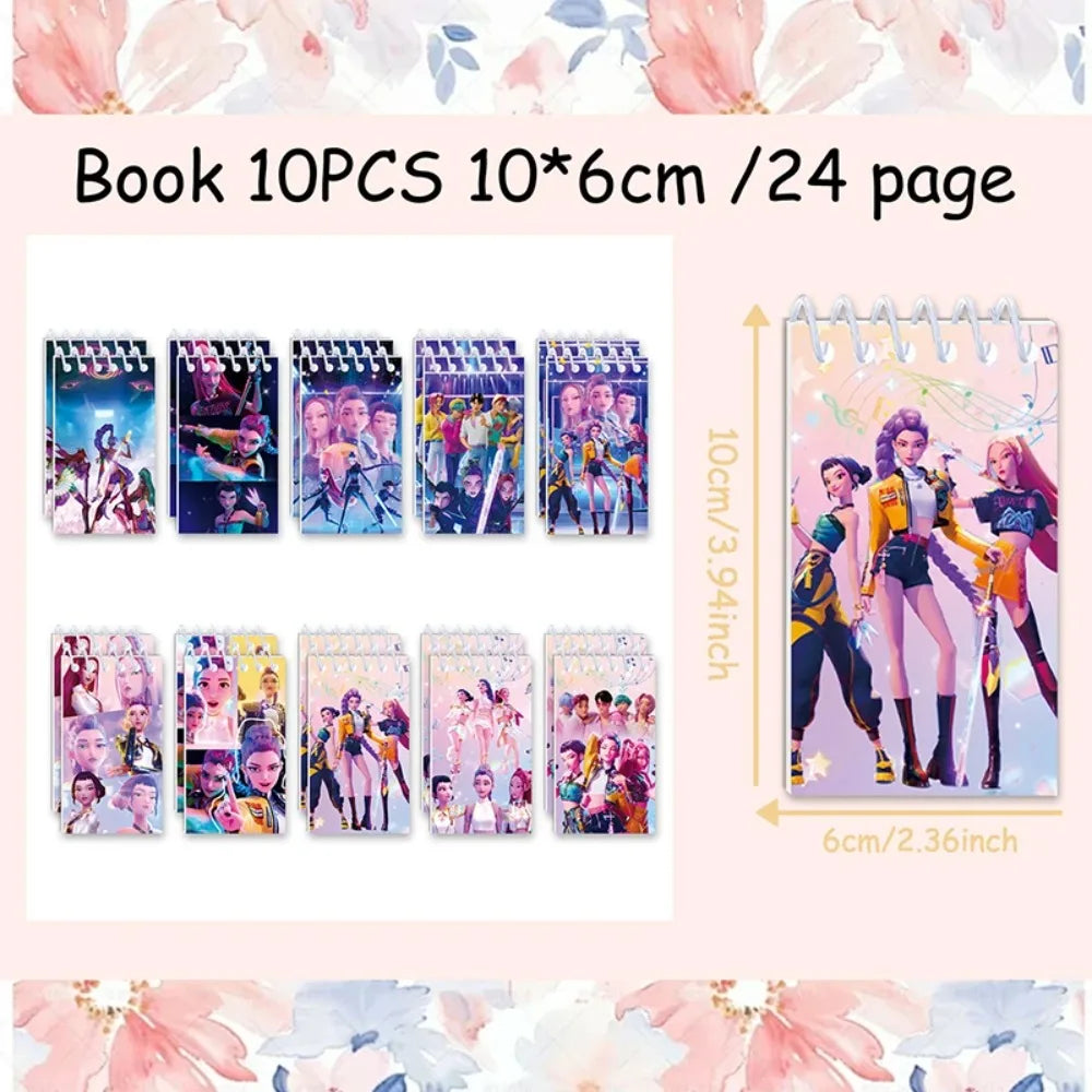 Kpop Demon Coil Notebook, Huntrix Anime Book, Decorative Notebook, Party Gift for Guests, Birthday Party Supplies, Kpop Warrior