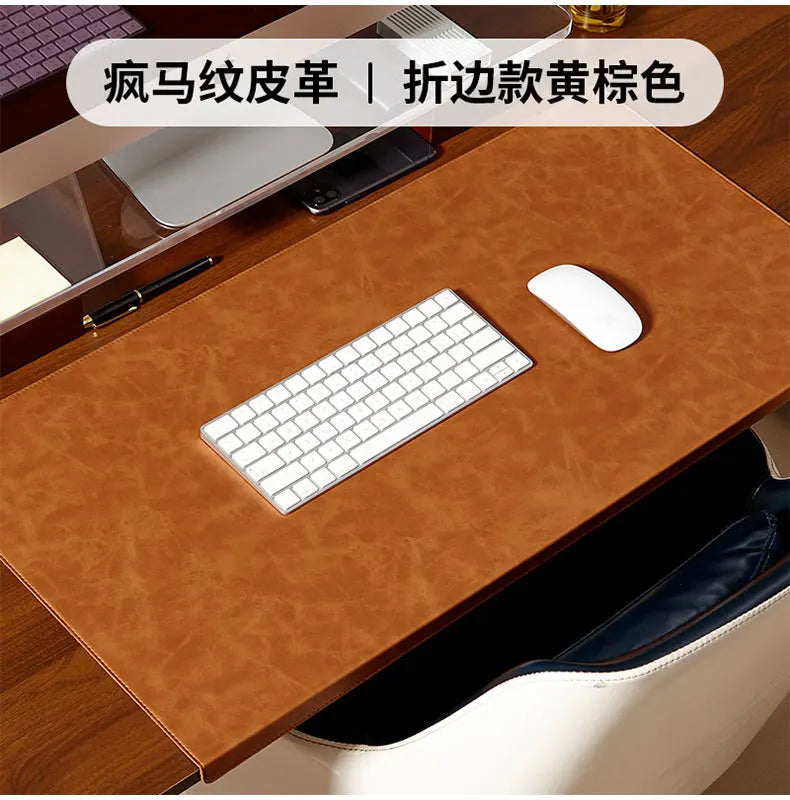 Folding Big Mouse Pad Elbow Guard Wrist guard PU Laptop Non-slip Easy To Clean Keyboard Mats Office Desk Mat Gaming mousepad