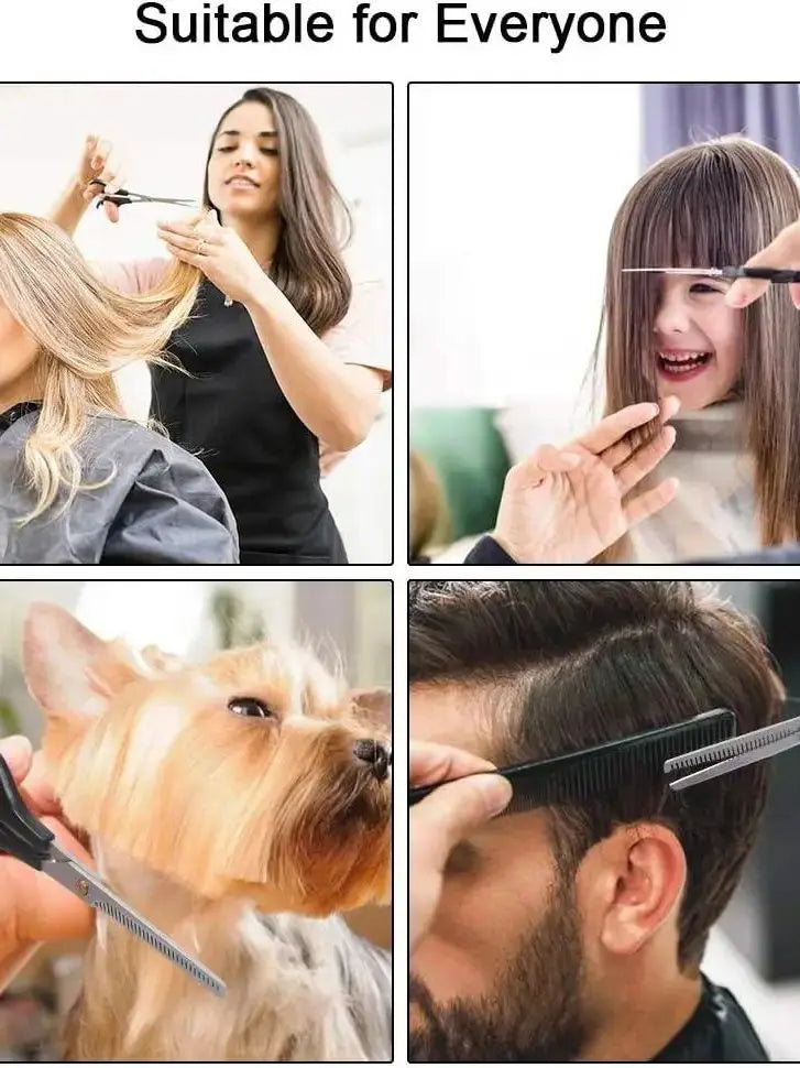 1/2/3pcs Professional Hair Cutting Shears Stainless Steel Barber Scissors for Men & Women Home & Salon Hair Trimming and Styling