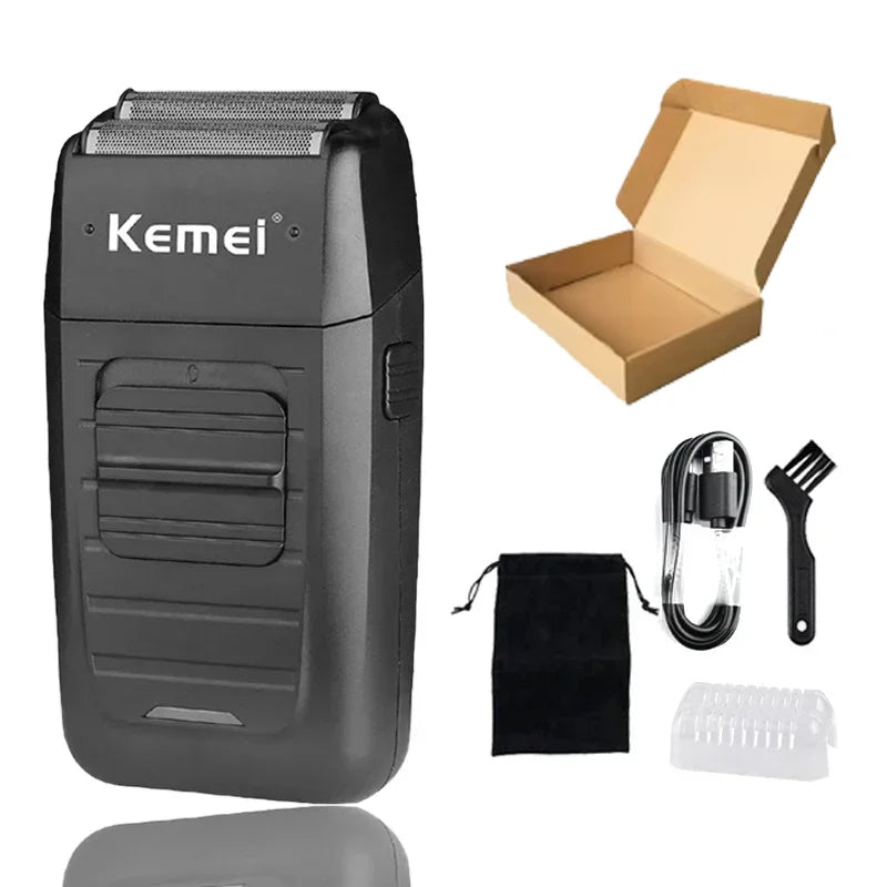Kemei KM-2797 KM-1102 Professional Electric Hair Clipper Kit Rechargeable Hair Trimmer Shaver for Men USB Charging Beard Razor