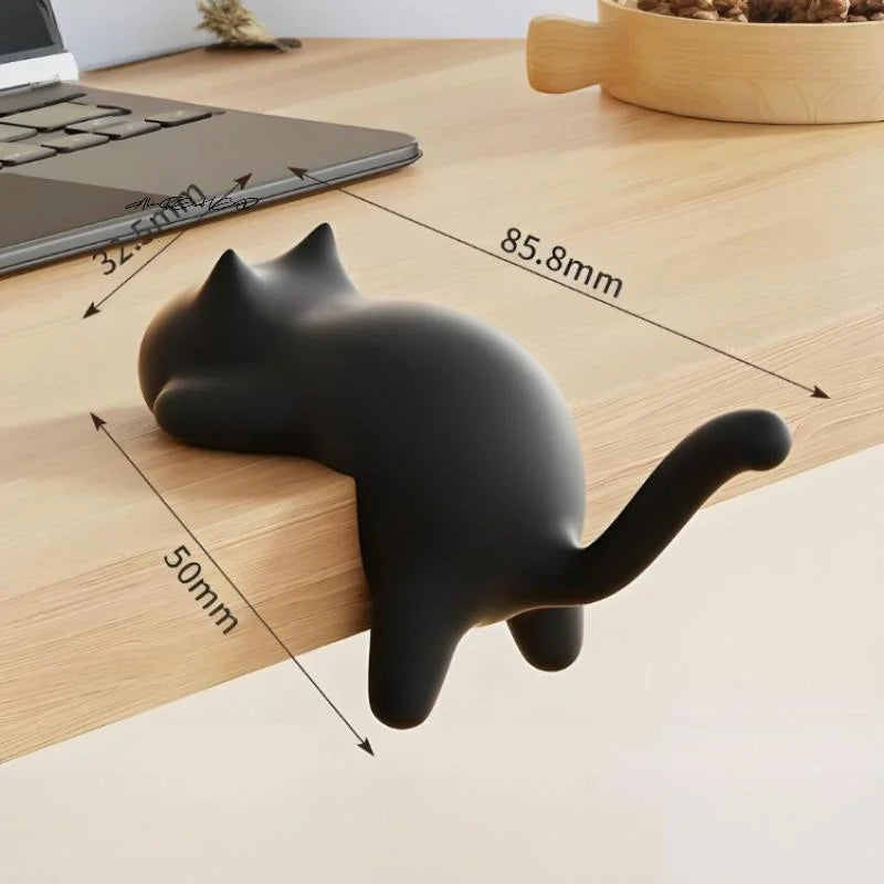 Cute Cat Bag Hook Portable Table Hook Handbag Backpack Organizer Holder for Home Office Desk Side Decor Travel Bag Hanger
