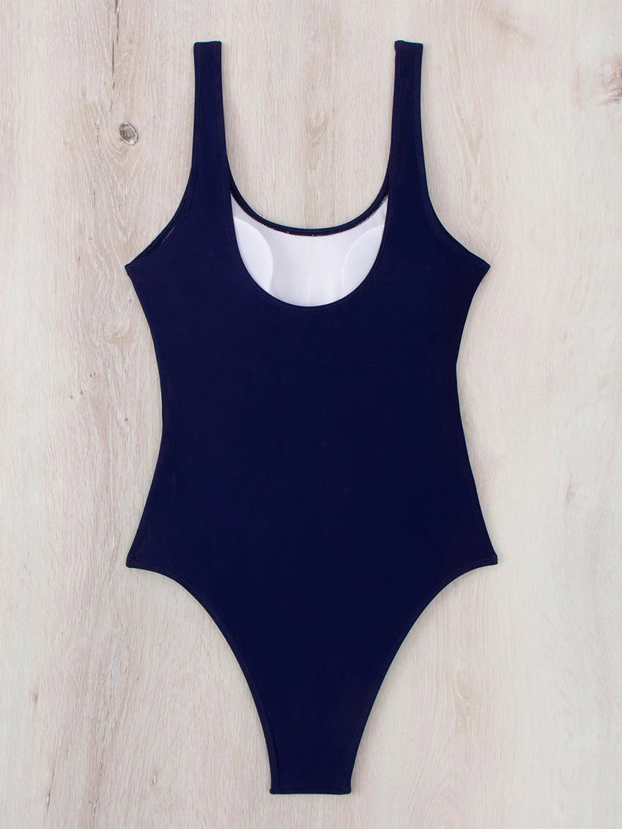 2025 Vintage Ombre One Piece Swimsuit Women Youth Swimwear Female Beachwear Bathers Bathing Swimming Swim Suit