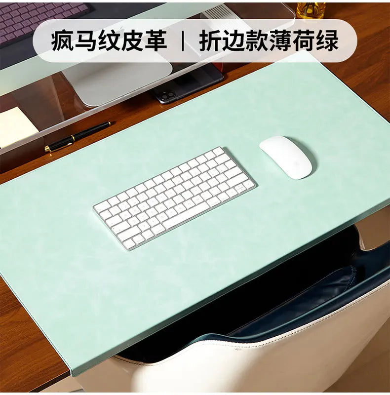 Folding Big Mouse Pad Elbow Guard Wrist guard PU Laptop Non-slip Easy To Clean Keyboard Mats Office Desk Mat Gaming mousepad