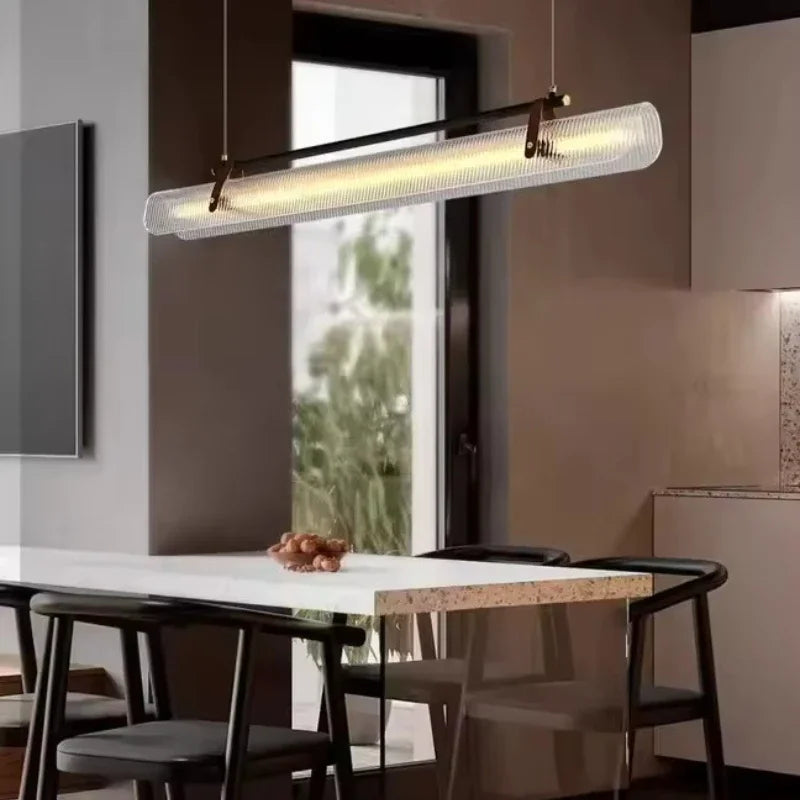 Nordic minimalist acrylic restaurant pendant light LED modern home dining table restaurant bar counter office desk lighting