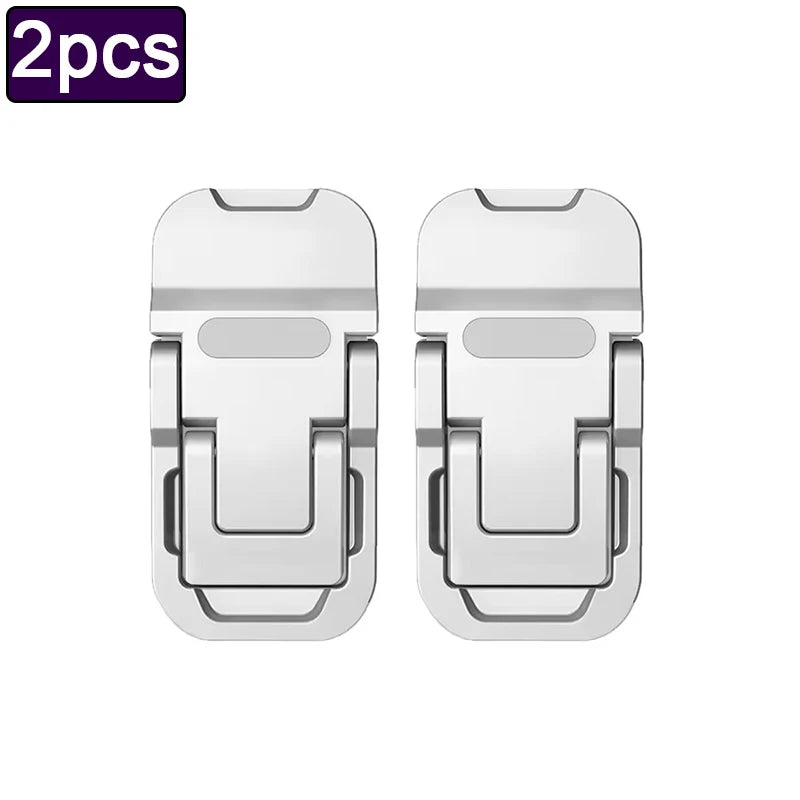 2/4pcs Portable Zinc Alloy Laptop Support Stand With 2 Adjustable Angles Foldable Invisible Laptop Riser For Macbook Notebook