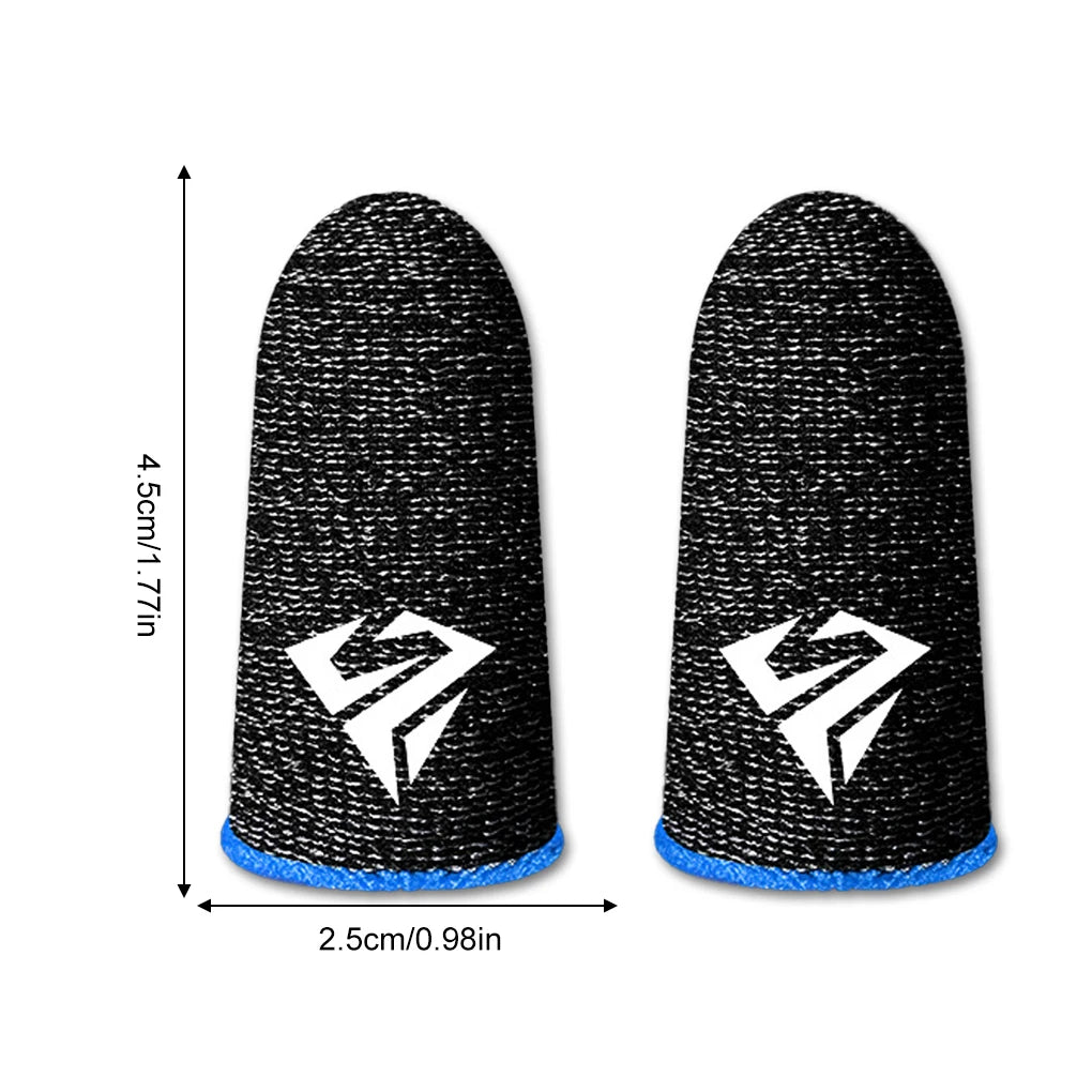 10PCS Mobile Phone Gaming Fingertip Sleeves Sweat-Proof Finger Cover Game Non-slip Touch Screen Thumb Fingertip Sleeves