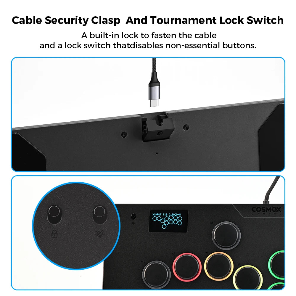 Haute42 M-Ultra Gen 2 Aluminium Alloy Leverless Hitbox Controller  For PC/ Ps4 / ps5/Steam Stickless Arcade Stick Controller