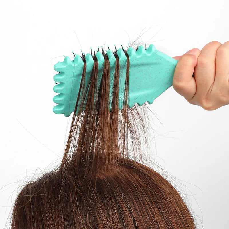 Salon Styling Curly Hair Styling Brush Curl Hair Brush for Combing and Shaping Men's and Women's Curls Reduce Pulling Tools