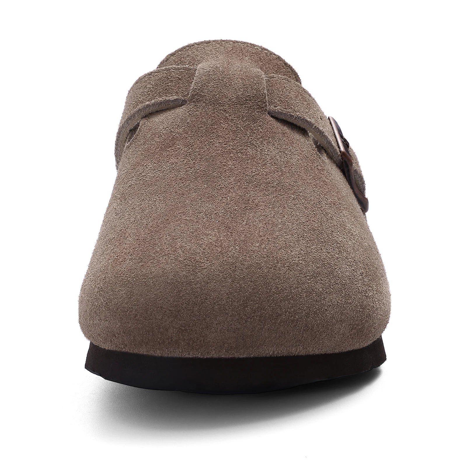 Kidmi Men Clogs Slippers New Suede Clogs For Women Summer Vacation Cork Clogs Slippers Nonslip Casual Home Slipper Double Buckle