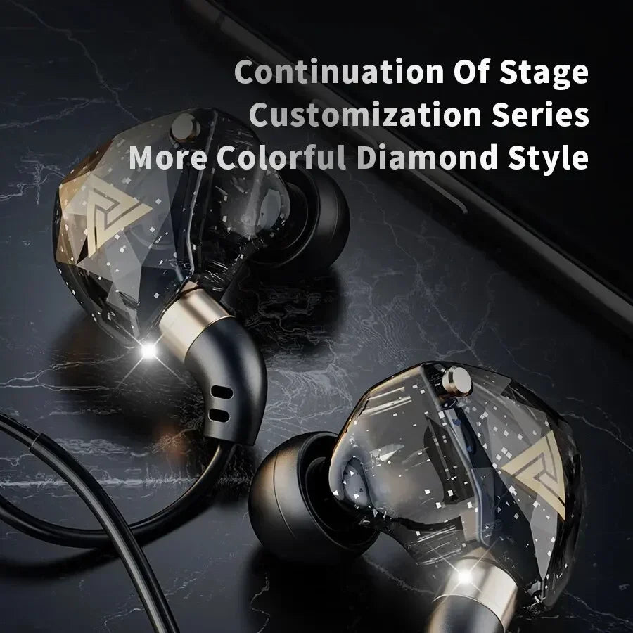 QKZ SK8 Dynamic Earphones HIFI Bass Earbuds In Ear Monitor Sport Noise Cancelling Gaming Headset 3.5mm Wired Headphone with Mic