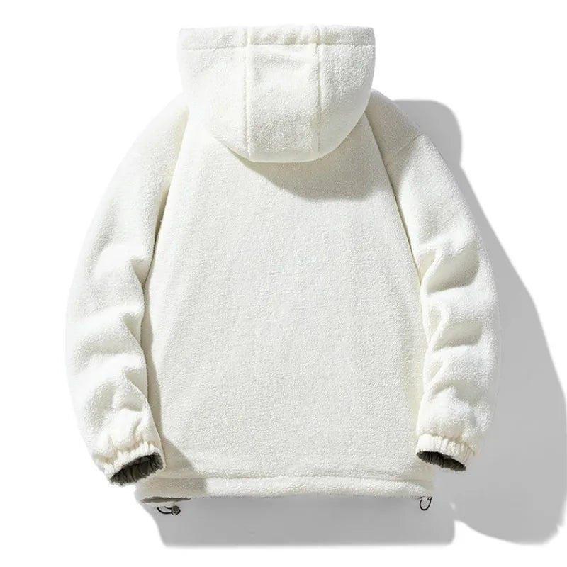 New Autumn and Winter Outerwear for Men, Loose Casual Hooded, Thick, Warm, Comfortable, Versatile, High-quality Jacket for Men