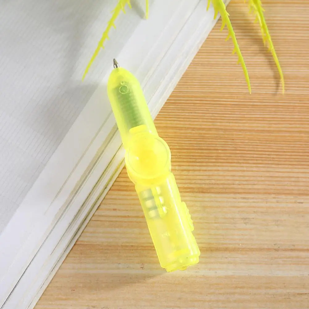 LED Pen Ball Pen Fidget Spinner Hand Top Glow In Dark Light EDC Stress Relief Toys Kids Toy Gift Office School Supplie