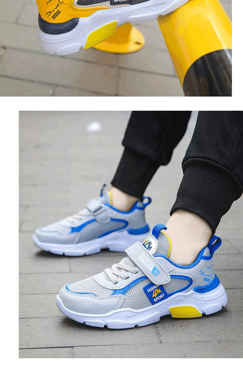 Kid Sneakers Sport Shoes for Boys Girls Fashion Children Breathable Mesh Comfort Casual Non-Slip Outdoor Running Shoes