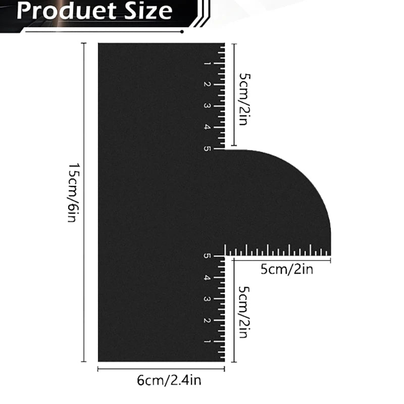 1Pcs Professional Beard Shaping Tool Hairline Enhancing Card for Precise Styling Must Have Shapers for Men Safe and Convenient