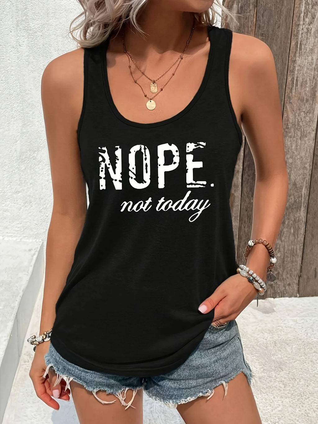 Loose plus size wing pattern printed round neck white vest summer casual sleeveless top women's clothing