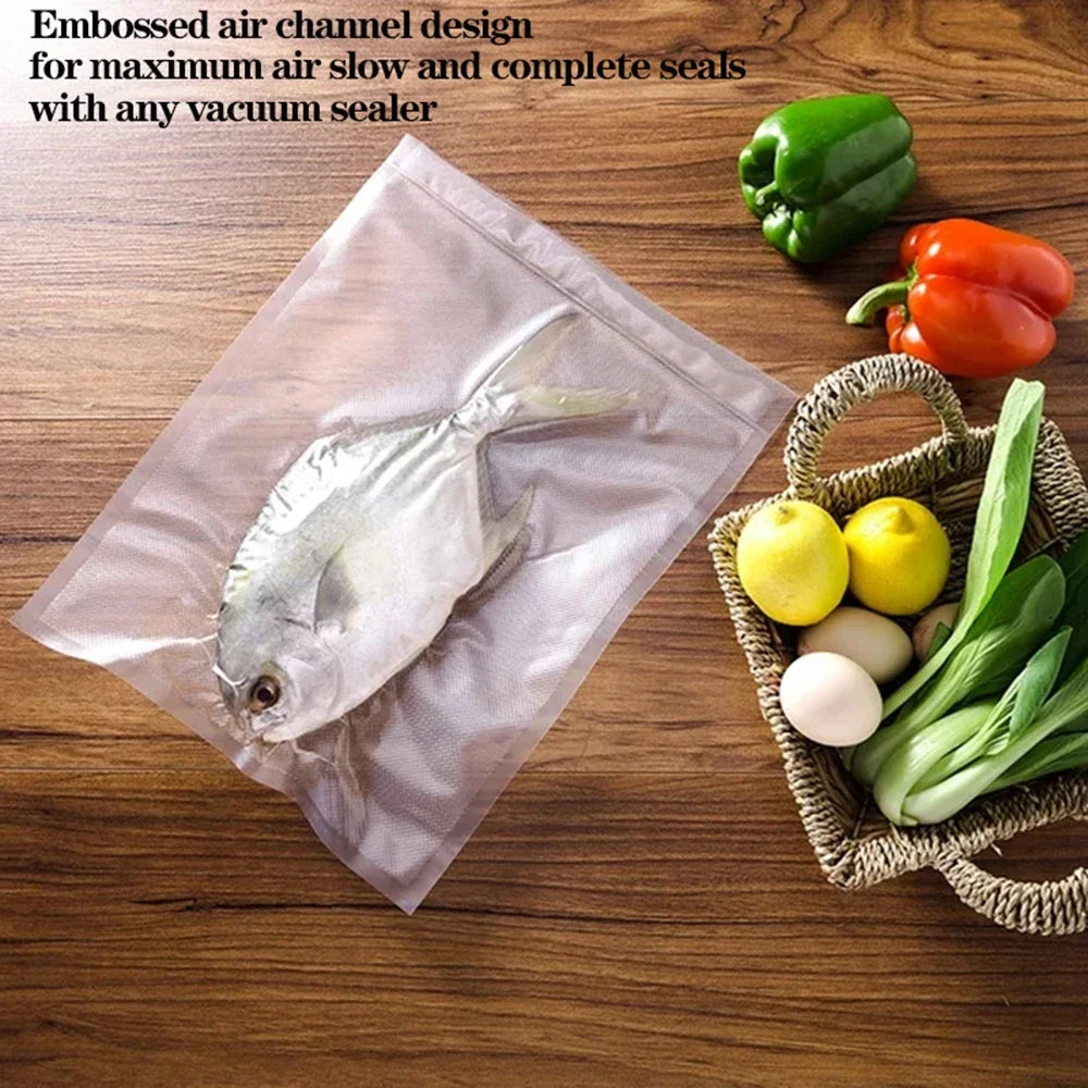 Vacuum Sealer Bags Roll Food Storage Sous Vide Kitchen Packaging 12-30cm Width 5m Length Airtight Freshness Bags