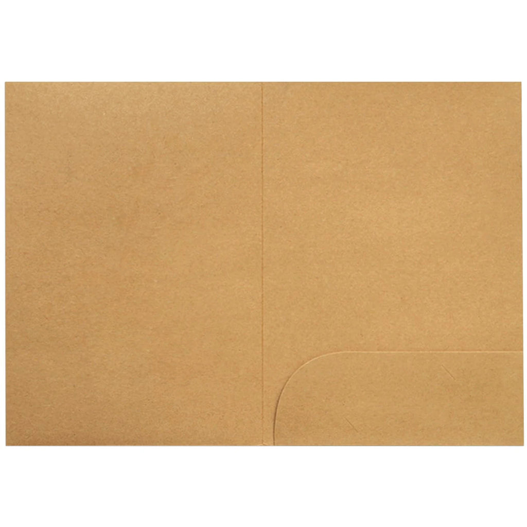 10pcs Kraft Paper Document Holder With Pockets Thick A4 Presentation Folder For Office School Supplies Stationery