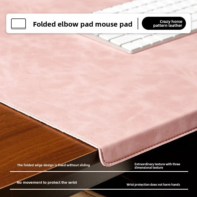 Folding Big Mouse Pad Elbow Guard Wrist guard PU Laptop Non-slip Easy To Clean Keyboard Mats Office Desk Mat Gaming mousepad