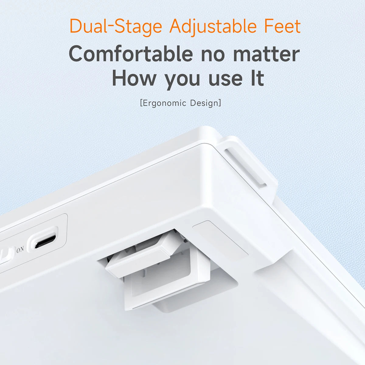 AJAZZ AF82 Office Low Profile Keyboard RGB Wired/Wireless Gaming Keyboard 75% Layout 82 keys 4000mAh Battery for Win/Mac