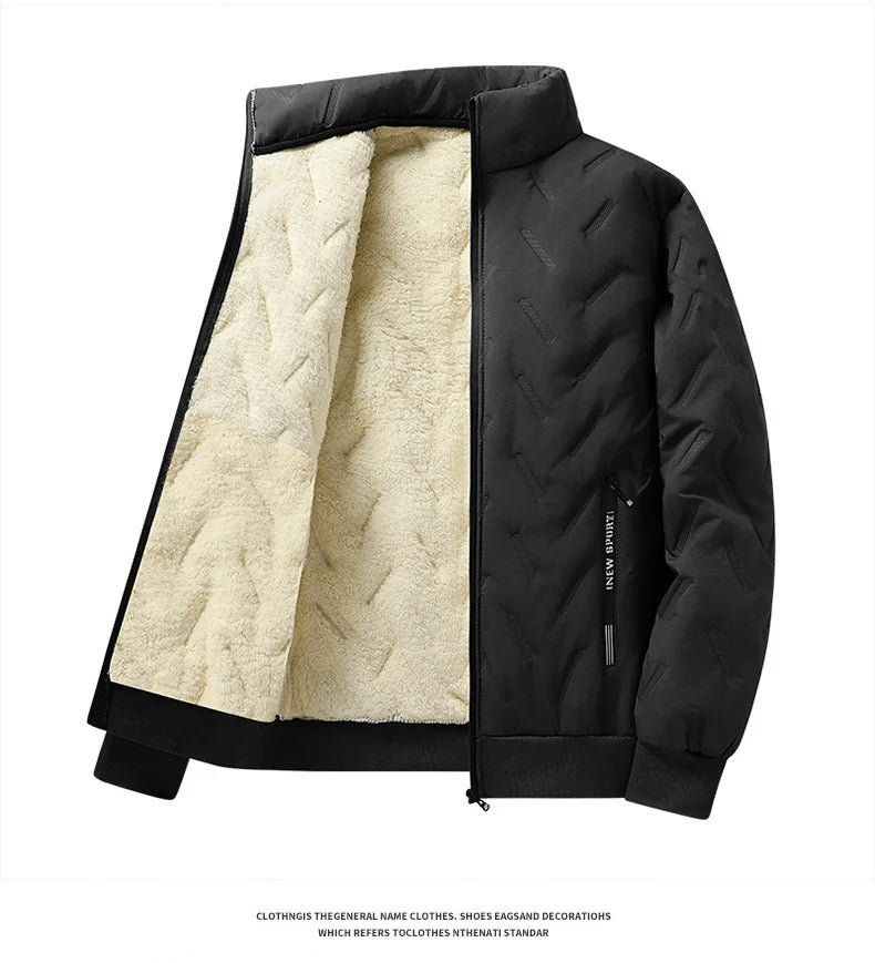 Men's Winter 1-3Pc Tracksuit Set Warm Thickened Jacket Pants Vest Matching 3pcs Fashion Casual Loose Fleece-Lined Outfit For Man