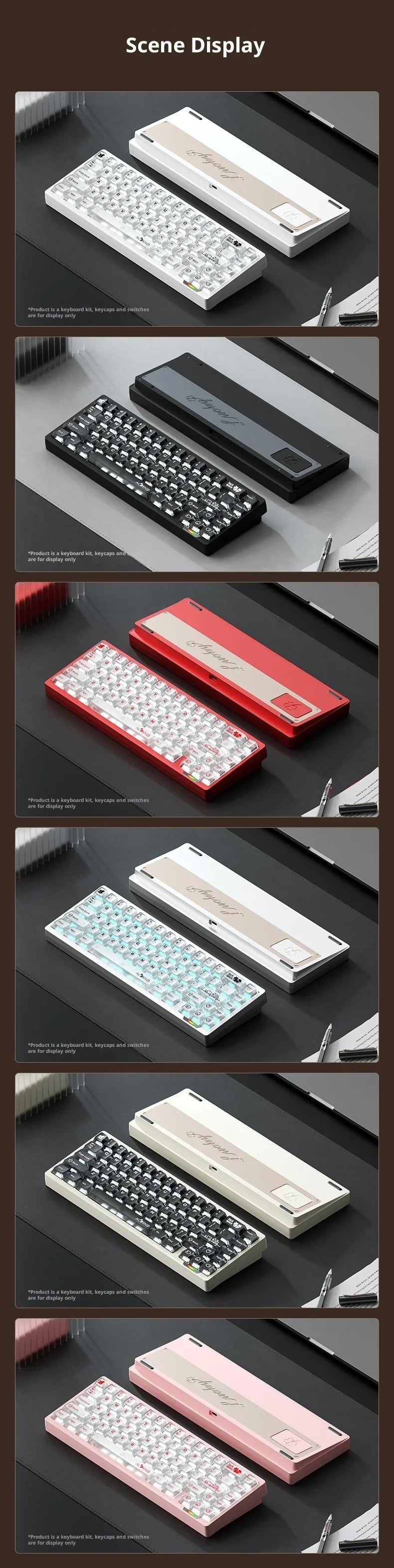 Weikav Lucky65 V3 Lucky65 V2 NUT65 Wireless Aluminum Mechanical Keyboard Kit 60% Bluetooth 2.4G Wired RGB Hotswap Gamer Keyboard