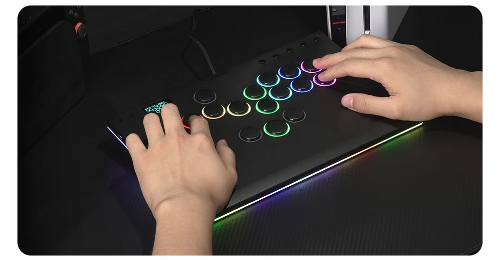 Haute42 M-Ultra Gen 2 Aluminium Alloy Leverless Hitbox Controller  For PC/ Ps4 / ps5/Steam Stickless Arcade Stick Controller
