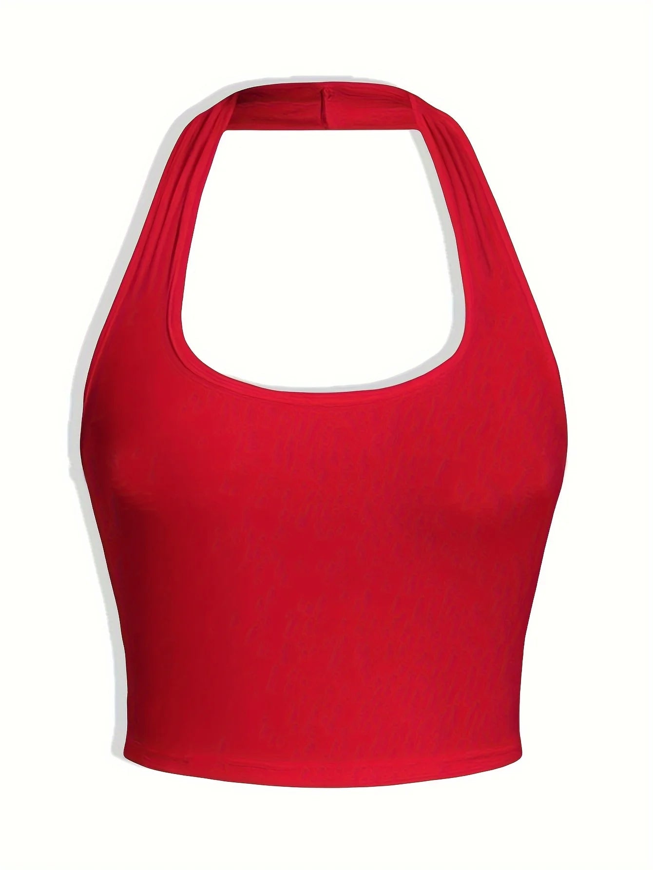 New women's classic solid color women's neck halter sling 3-piece set