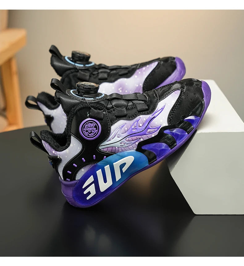 New Kids Sneakers Winter Warm Cotton Shoes for Children Casual Sports Shoes Boys Girls Anti-slippery Waterproof Tennis Trainers