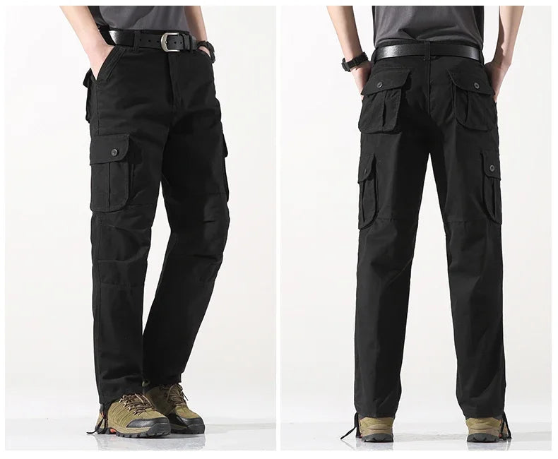 Tactical Cargo Pants Men Cotton Overalls Outdoor Work Trousers Big Size Hombre Clothing Camo Hiking Pants