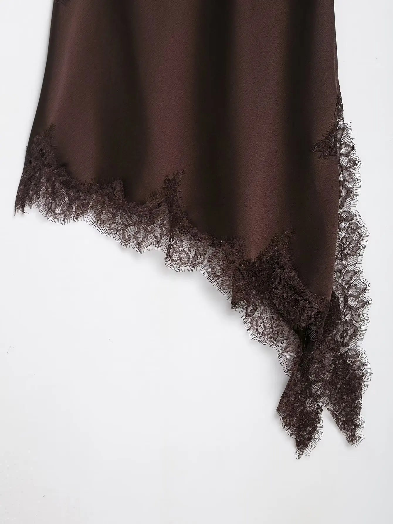 UNIZERA Women's Lace Asymmetrical Dress Sexy Suspender Summer 2025 New Temperament Fashionable