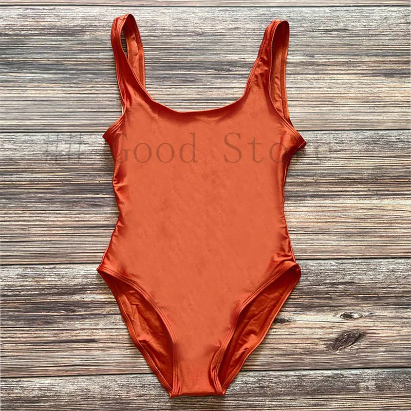 Sexy Padded One Piece Swimsuit Women Swimwear Solid Bathing Suit monokini Swimming Suit Summer Beachwear maillot de bain femme