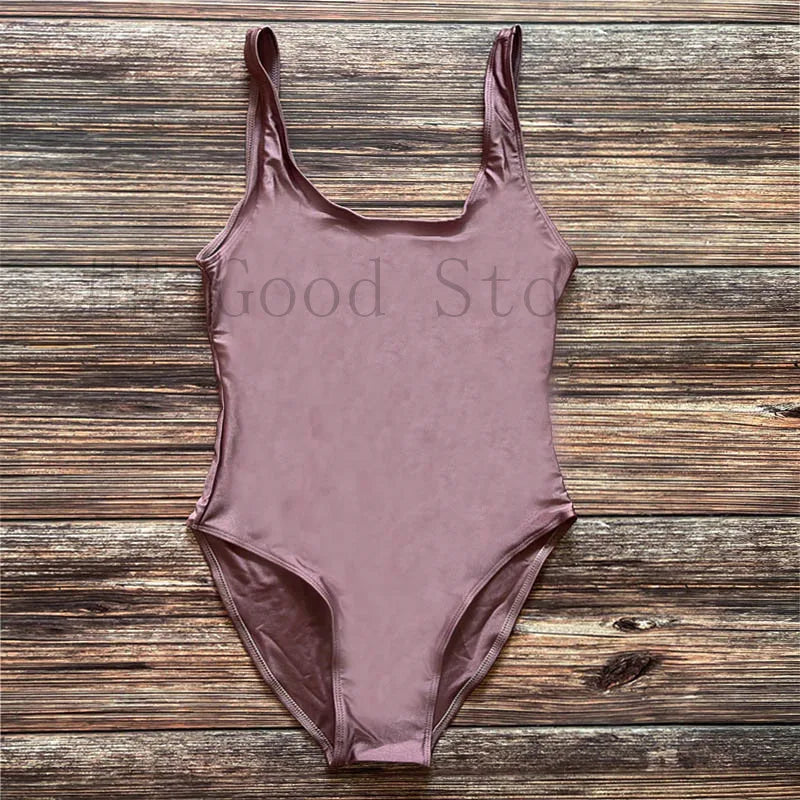 Sexy Padded One Piece Swimsuit Women Swimwear Solid Bathing Suit monokini Swimming Suit Summer Beachwear maillot de bain femme